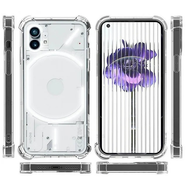 Husa de Protectie, Flippy, Compatibila cu Nothing Phone 2, TPU Antisoc, Protectie Colturi, 1.5 mm Transparent [2]