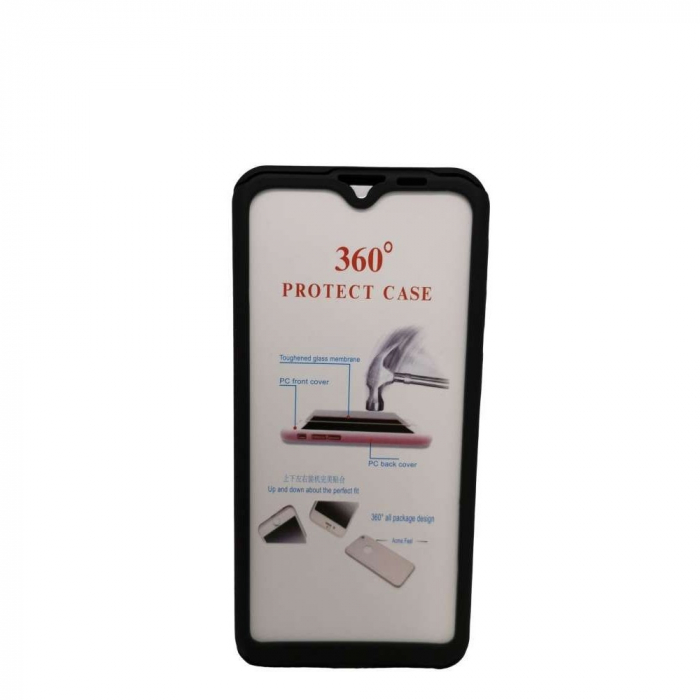 Husa de protectie Flippy compatibila cu Samsung Galaxy A20e Full Cover 360 Negru + Folie de protectie [5]