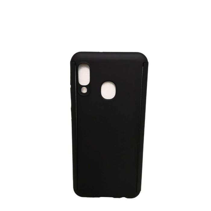 Husa de protectie Flippy compatibila cu Samsung Galaxy A20e Full Cover 360 Negru + Folie de protectie [3]