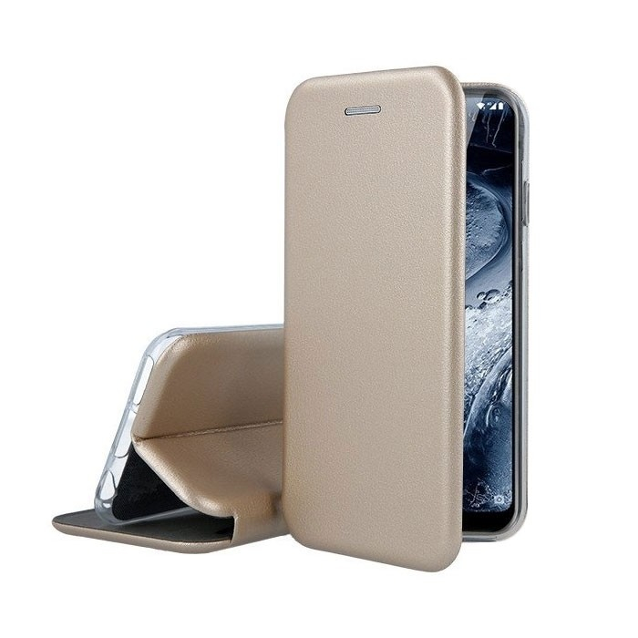 Husa de protectie Flippy compatibila cu Samsung Galaxy S21 5G Magnet Book Case Auriu [3]