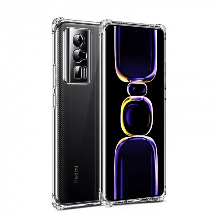 Husa de Protectie, Flippy, Compatibila cu Xiaomi Redmi Note 13 Pro, TPU Antisoc, Protectie Colturi, 1.5 mm Transparent [1]