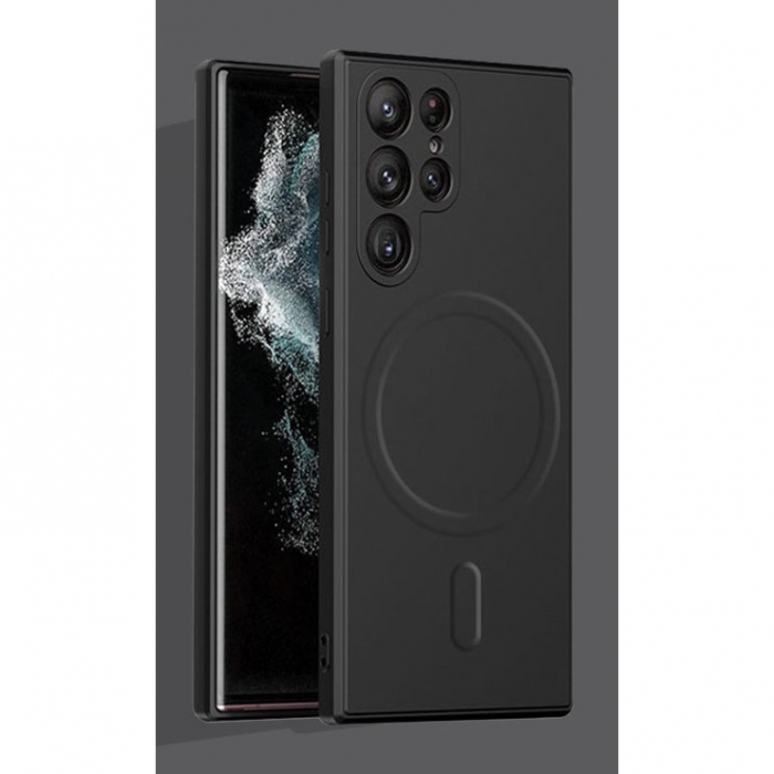 *LICHIDARE STOC* Husa de protectie Flippy, cu incarcare Wireless, Tehnologie Magsafe, pentru Samsung Galaxy S23 Ultra , Negru [3]