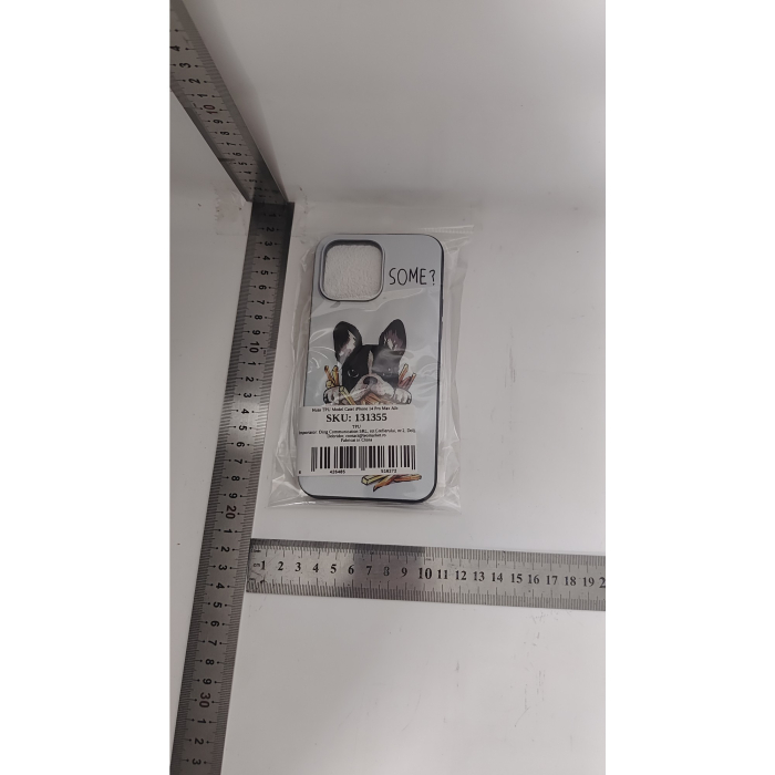 Husa de Protectie, Flippy, Husa de Protectie pentru iPhone 15 Pro Max, din TPU, Imprimeu Bulldog SOME, Alb [5]