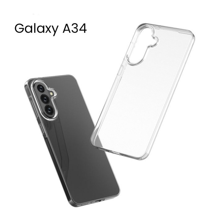 Husa de Protectie, Flippy, Husa de Protectie pentru Samsung Galaxy A34 5G, tip Carcasa, subtire din Silicon TPU, 1 mm, Protect Plus, Transparenta [5]
