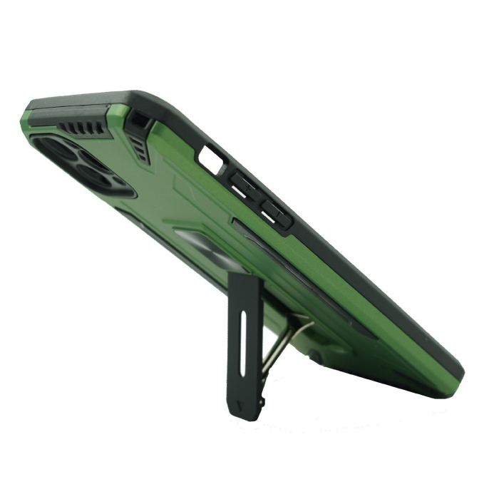 Husa de protectie Flippy pentru Apple iPhone 12 Pro Defender Sergeant Brave cu suport, Verde deschis [6]