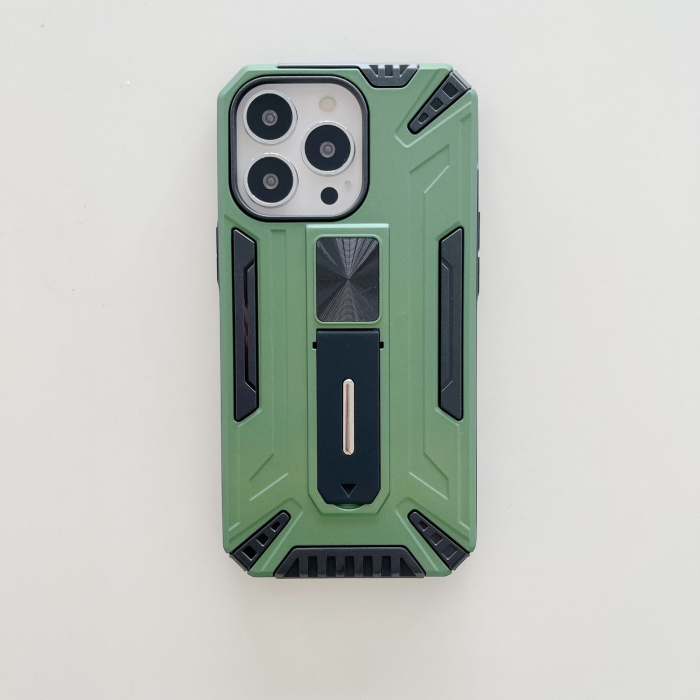 Husa de protectie Flippy pentru Apple iPhone 13 Defender Sergeant Brave cu suport,Verde [2]