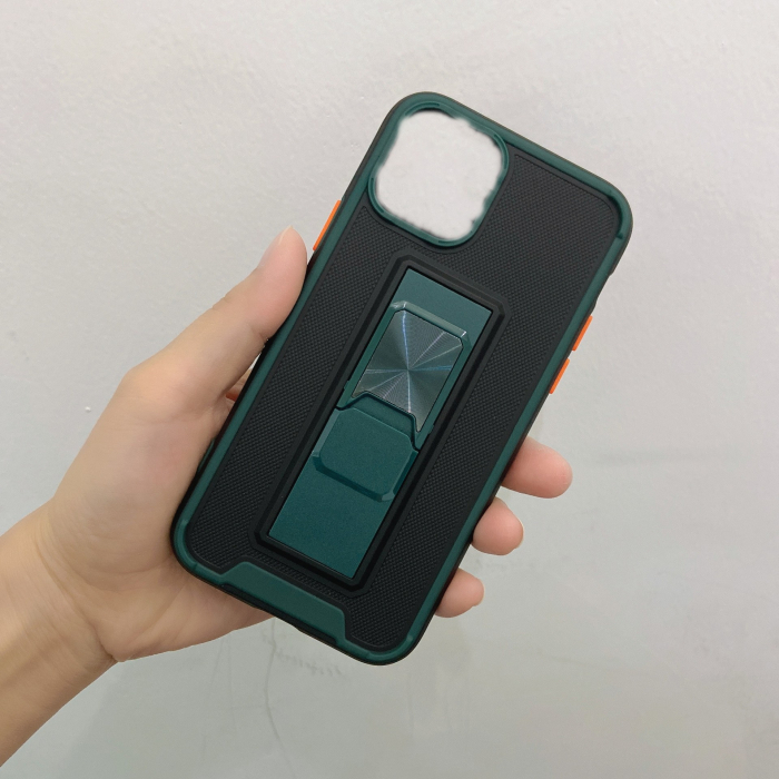 Husa de protectie Flippy pentru Apple iPhone 13 Mini Defender Sergeant Brave cu suport, Verde Inchis [2]