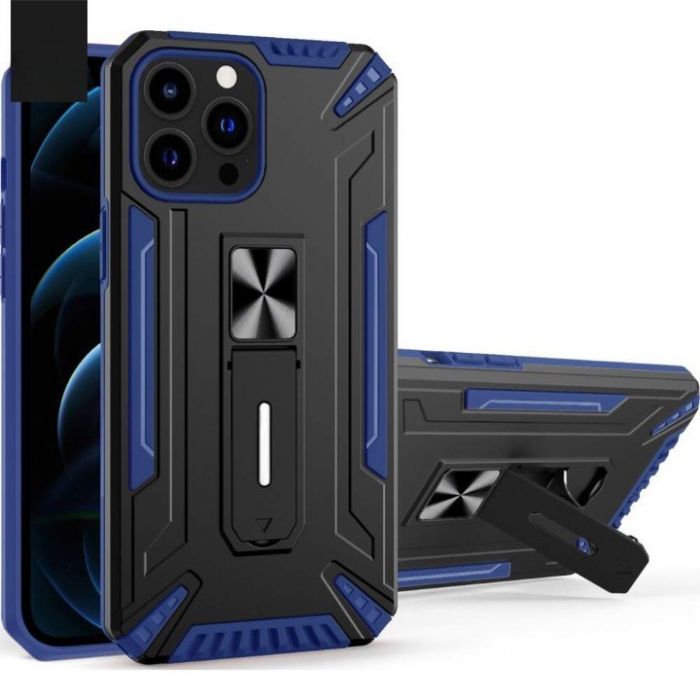 Husa de protectie Flippy pentru Apple iPhone 13 Pro Max Defender Sergeant Brave cu suport,Albastru [3]