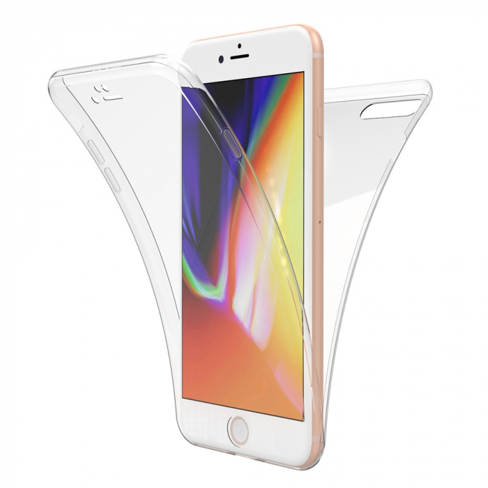 Husa de protectie Flippy® pentru Apple iPhone 7 Plus Full Tpu 360 V2 Transparent [2]