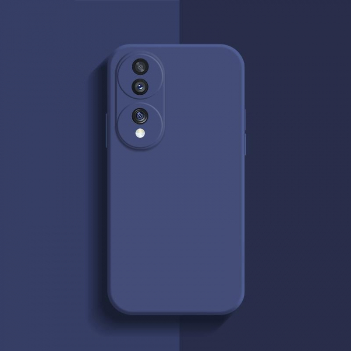 Husa de Protectie, Flippy, pentru Honor 70, Liquid Silicone, cu Microfibra pe Interior, Protectie Antisoc, Compatibil Incarcare Wireless, Albastru [6]