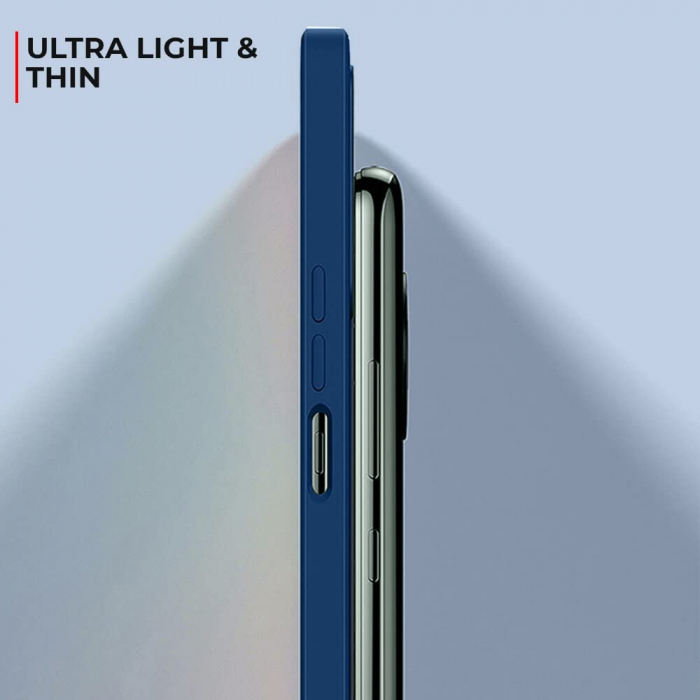 Husa de Protectie, Flippy, pentru Huawei Pura 70 Pro, Liquid Silicone, cu Microfibra pe Interior, Protectie Antisoc, Compatibil Incarcare Wireless, Albastru [4]