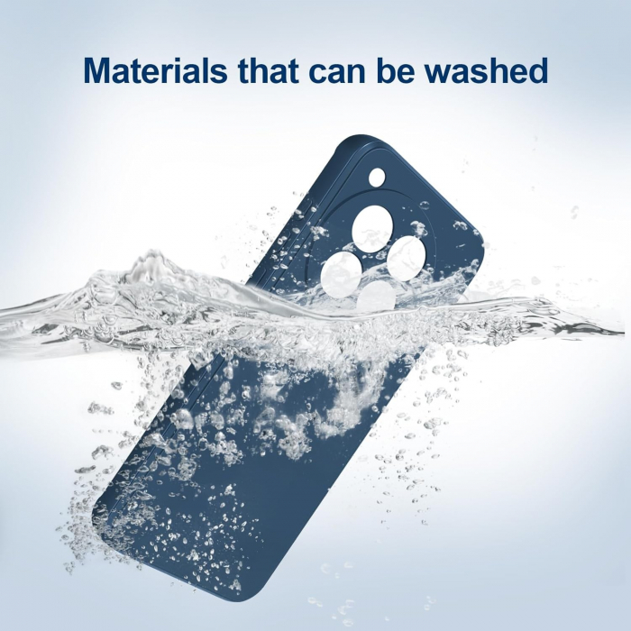 Husa de Protectie, Flippy, pentru OnePlus 12 5G, Liquid Silicone, cu Microfibra pe Interior, Protectie Antisoc, Compatibil Incarcare Wireless, Albastru [4]