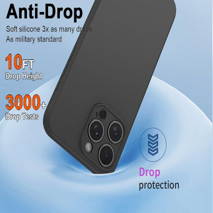 Husa de Protectie, Flippy, pentru Oppo Reno 11 F, Liquid Silicone, cu Microfibra pe Interior, Protectie Antisoc, Compatibil Incarcare Wireless, Negru [6]