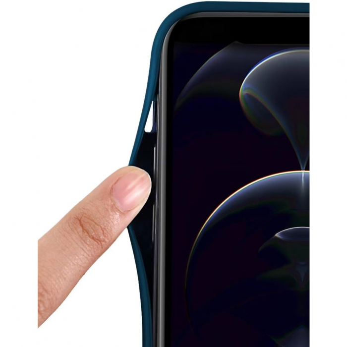 Husa de Protectie, Flippy, pentru Xiaomi 14 Ultra, Liquid Silicone, cu Microfibra pe Interior, Protectie Antisoc, Compatibil Incarcare Wireless, Albastru [2]