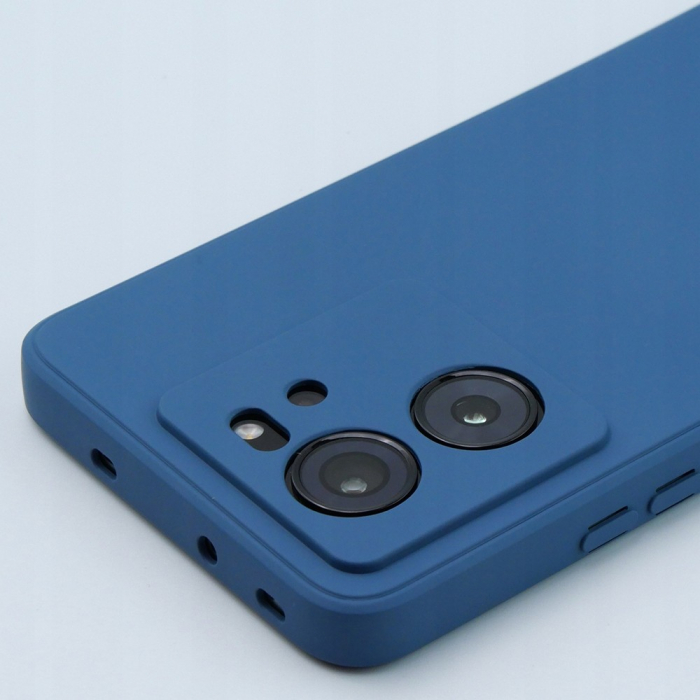 Husa de Protectie, Flippy, pentru Xiaomi Redmi 13T, Liquid Silicone, cu Microfibra pe Interior, Protectie Antisoc, Compatibil Incarcare Wireless, Albastru [2]