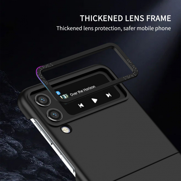 Husa de protectie Flippy, Pliere Tridimensionala, Multifunctionala, PC, pentru Samsung Galaxy Z Flip 4/Z Flip 4 5G, Negru [2]