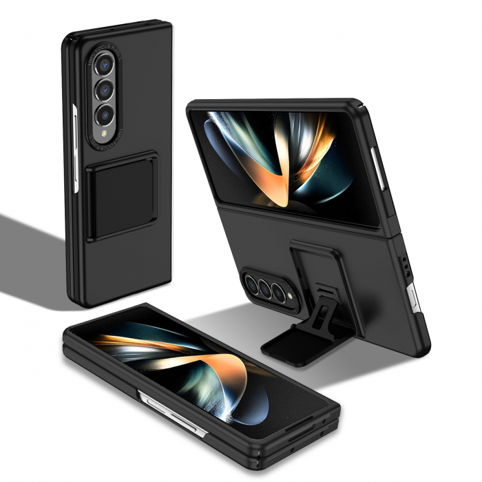 Lichidare Husa de protectie Flippy, Pliere Tridimensionala, Multifunctionala, PC, pentru Samsung Galaxy Z Fold 4 5G, Negru [2]