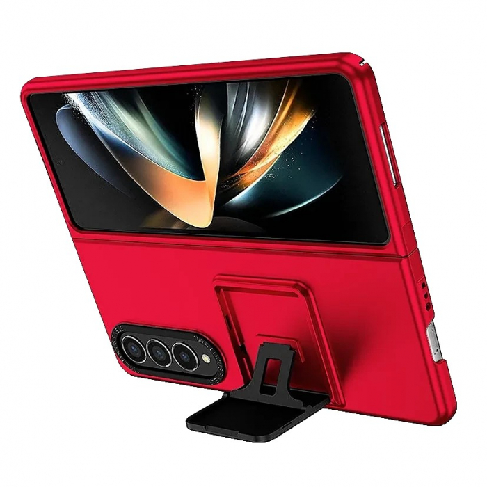 Husa de protectie Flippy, Pliere Tridimensionala, Multifunctionala, PC, pentru Samsung Galaxy Z Fold 4 5G, Rosu [2]