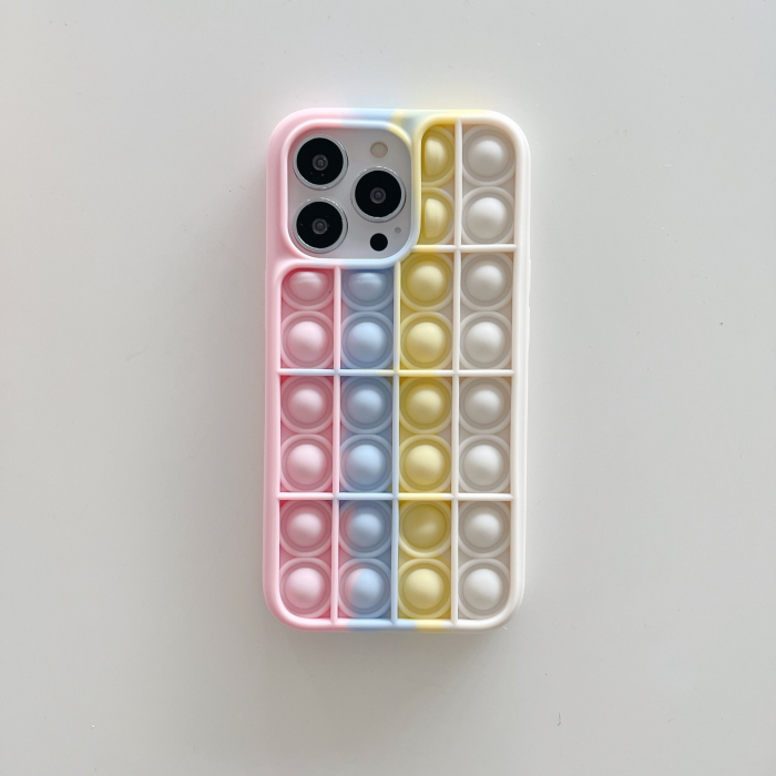 Husa de protectie Flippy Pop It compatibila cu Apple iPhone 13,Model 5,Multicolor [3]