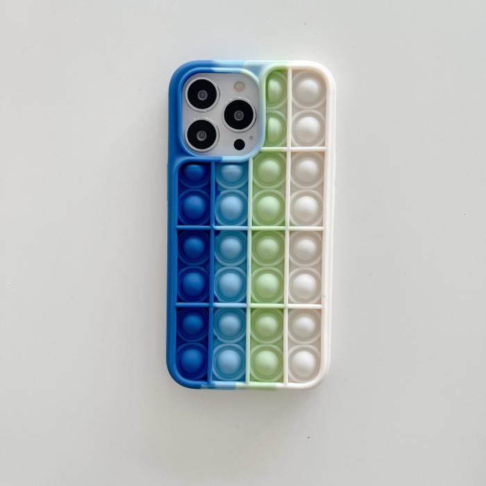 Husa de protectie Flippy Pop It compatibila cu Apple iPhone 13,Model 6,Multicolor [3]