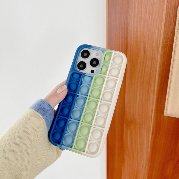 Husa de protectie Flippy Pop It compatibila cu Apple iPhone 13,Model 6,Multicolor [2]