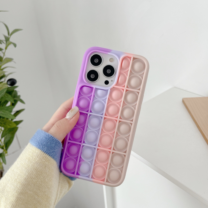 Husa de protectie Flippy Pop It compatibila cu Apple iPhone 13 Pro,Model 2,Multicolor [2]