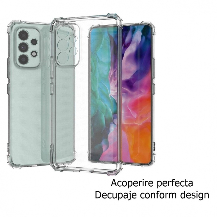 Husa de protectie Flippy, TPU, pentru Samsung A53 5G, Antisoc, Protectie colturi, Rezistenta la impact, Transparenta [3]
