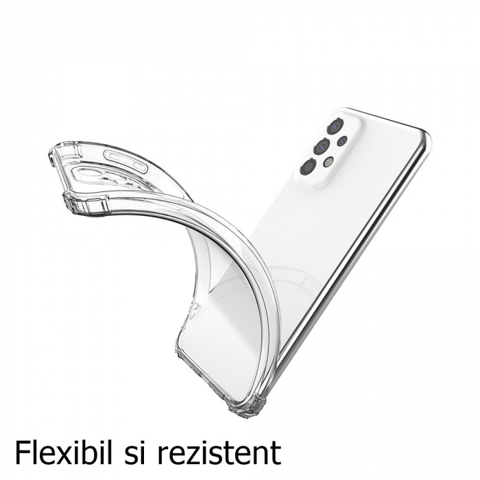 Husa de protectie Flippy, TPU, pentru Samsung A53 5G, Antisoc, Protectie colturi, Rezistenta la impact, Transparenta [2]