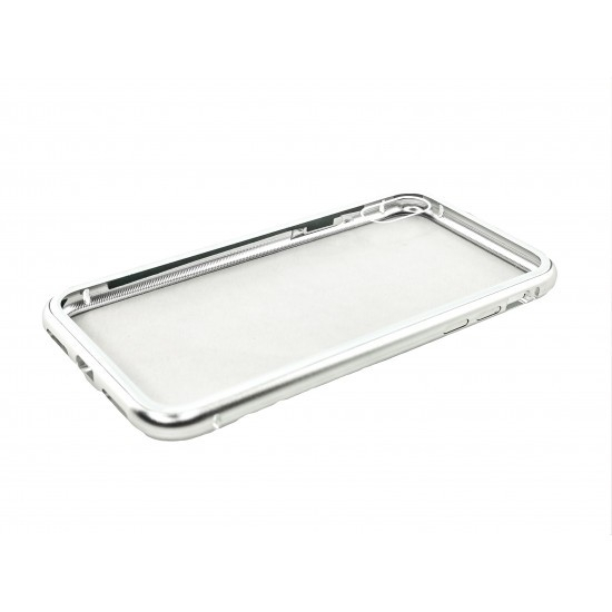 Husa de protectie Magnetic 360 pentru Apple iPhone X, Argintiu [4]