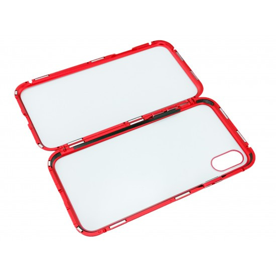 Husa de protectie Magnetic 360 pentru Apple iPhone XS Max, Rosu [3]