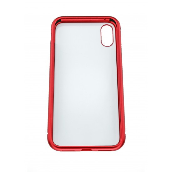 Husa de protectie Magnetic 360 pentru Apple iPhone XS Max, Rosu [4]