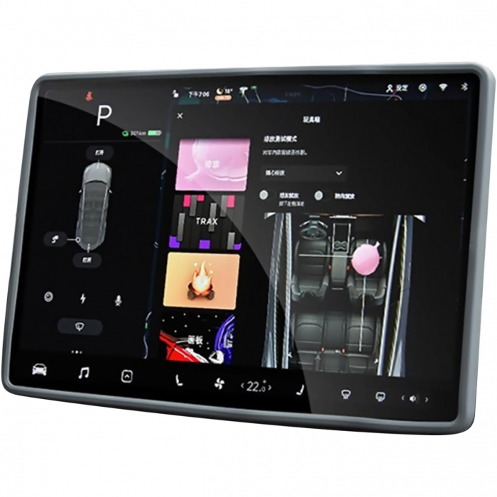 Husa de Protectie Margini Ecran Frontal Tesla, Flipp, Compatibil cu Tesla Model 3/Y, din TPE, Gri [1]