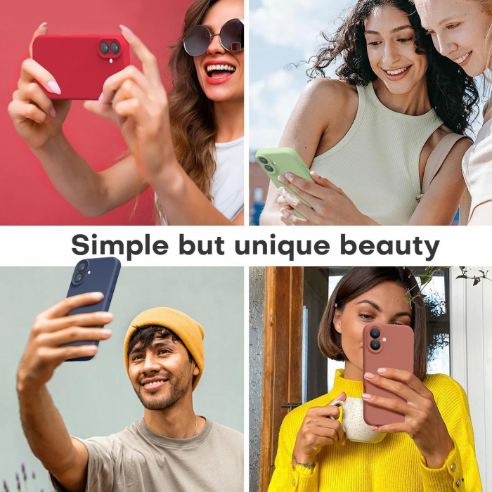 Husa de Protectie Matte TPU, Flippy, pentru Apple iPhone 16 Plus, Protectie Camera, Antisoc, Antizgariere, Antialunecare, Acoperire Completa, Albastru [4]