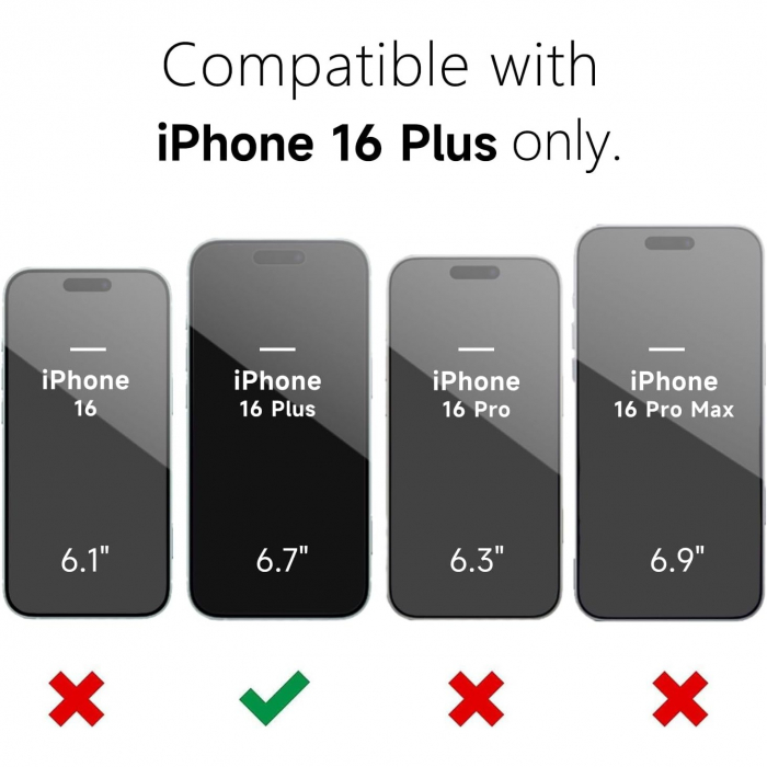 Husa de Protectie Matte TPU, Flippy, pentru Apple iPhone 16 Plus, Protectie Camera, Antisoc, Antizgariere, Antialunecare, Acoperire Completa, Negru [5]