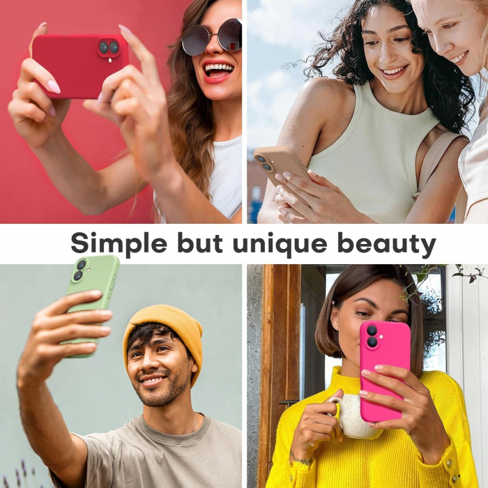 Husa de Protectie Matte TPU, Flippy, pentru Apple iPhone 16, Protectie Camera, Antisoc, Antizgariere, Antialunecare, Acoperire Completa, Verde [3]