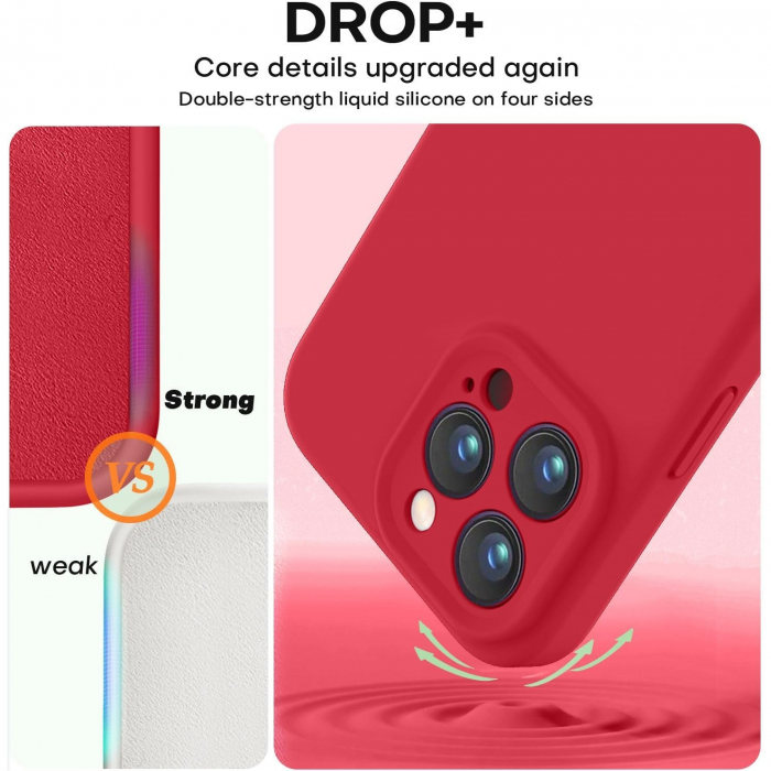 Husa de Protectie Matte TPU, Flippy, pentru Honor 90 Lite, Protectie Camera, Antisoc, Antizgariere, Antialunecare, Acoperire Completa, Rosu [3]