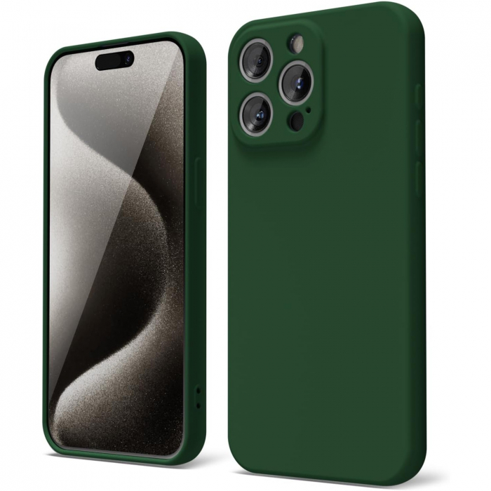 Husa de Protectie Matte TPU, Flippy, pentru OnePlus Nord CE3 Lite, Protectie Camera, Antisoc, Antizgariere, Antialunecare, Acoperire Completa, Verde [4]