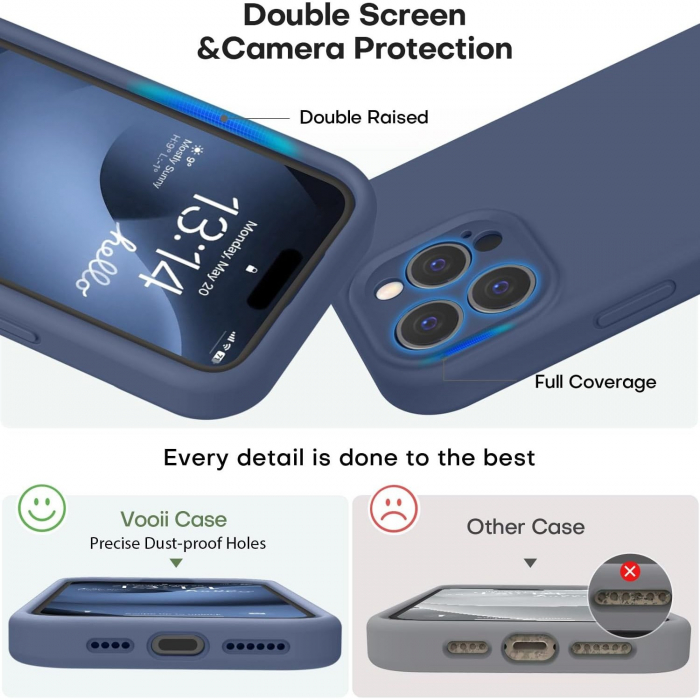 Husa de Protectie Matte TPU, Flippy, pentru Realme C55, Protectie Camera, Antisoc, Antizgariere, Antialunecare, Acoperire Completa, Albastru [4]