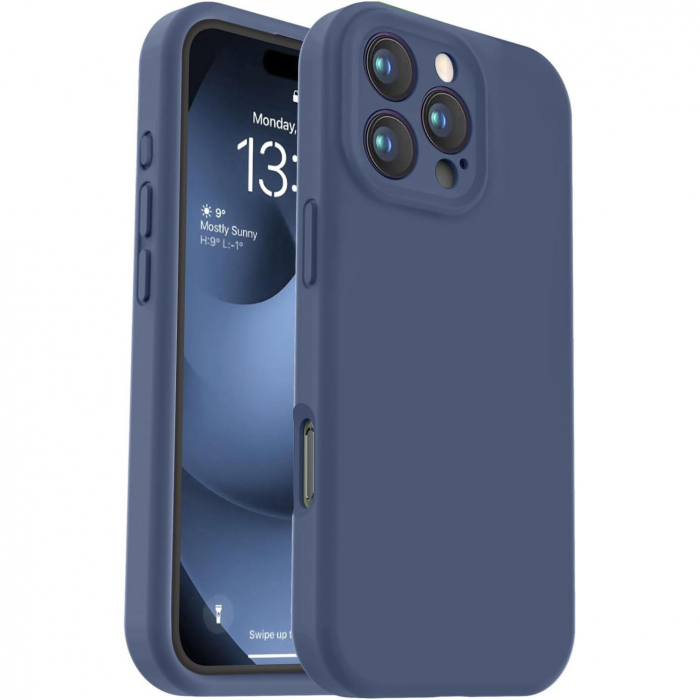 Husa de Protectie Matte TPU, Flippy, pentru Realme C55, Protectie Camera, Antisoc, Antizgariere, Antialunecare, Acoperire Completa, Albastru [1]