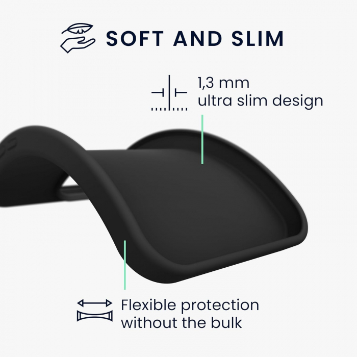 Husa de Protectie Matte TPU, Flippy, pentru Samsung Galaxy A15, Protectie Camera, Antisoc, Antizgariere, Antialunecare, Acoperire Completa, Negru [2]
