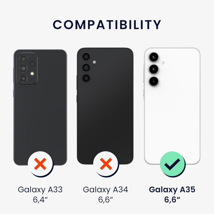 Husa de Protectie Matte TPU, Flippy, pentru Samsung Galaxy A35 5G, Protectie Camera, Antisoc, Antizgariere, Antialunecare, Acoperire Completa, Albastru [2]