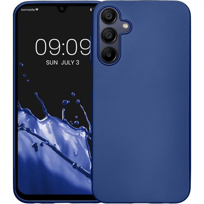 Husa de Protectie Matte TPU, Flippy, pentru Samsung Galaxy A55 5G, Protectie Camera, Antisoc, Antizgariere, Antialunecare, Acoperire Completa, Albastru [4]