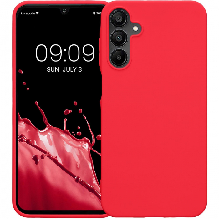 Husa de Protectie Matte TPU, Flippy, pentru Samsung Galaxy A55 5G, Protectie Camera, Antisoc, Antizgariere, Antialunecare, Acoperire Completa, Rosu [4]