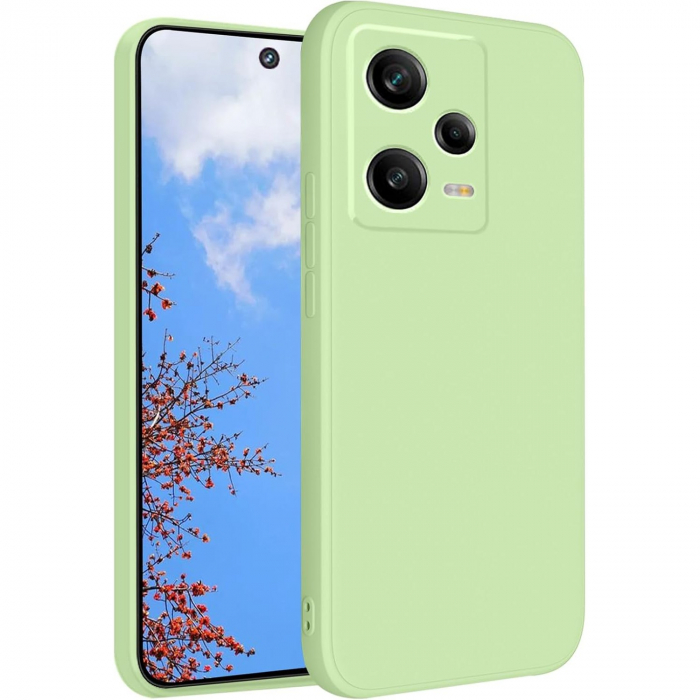 Husa de Protectie Matte TPU, Flippy, pentru Xiaomi Redmi 12 Pro, Protectie Camera, Antisoc, Antizgariere, Antialunecare, Acoperire Completa, Verde [1]