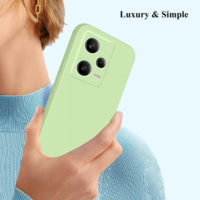 Husa de Protectie Matte TPU, Flippy, pentru Xiaomi Redmi 12 Pro, Protectie Camera, Antisoc, Antizgariere, Antialunecare, Acoperire Completa, Verde [5]