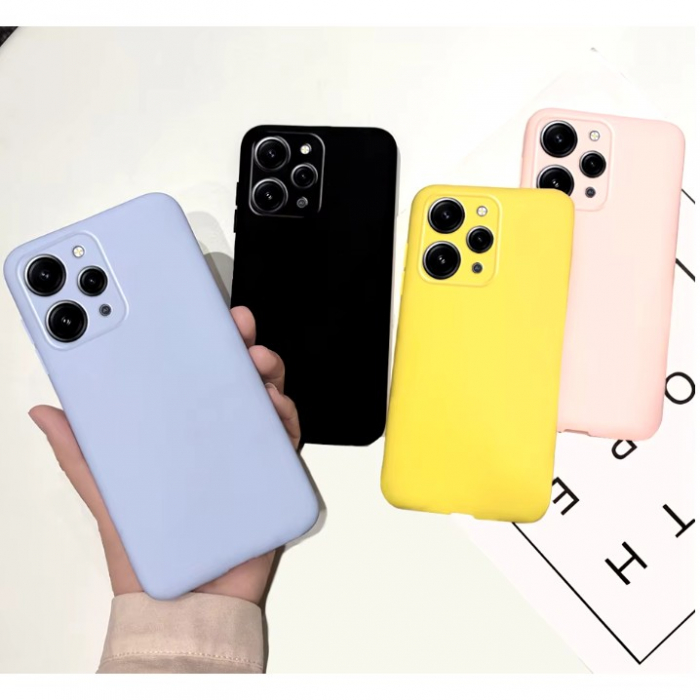 Husa de Protectie Matte TPU, Flippy, pentru Xiaomi Redmi 12, Protectie Camera, Antisoc, Antizgariere, Antialunecare, Acoperire Completa, Albastru [2]
