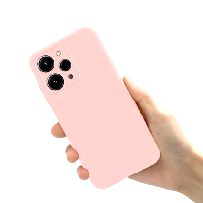Husa de Protectie Matte TPU, Flippy, pentru Xiaomi Redmi 12, Protectie Camera, Antisoc, Antizgariere, Antialunecare, Acoperire Completa, Roz [6]