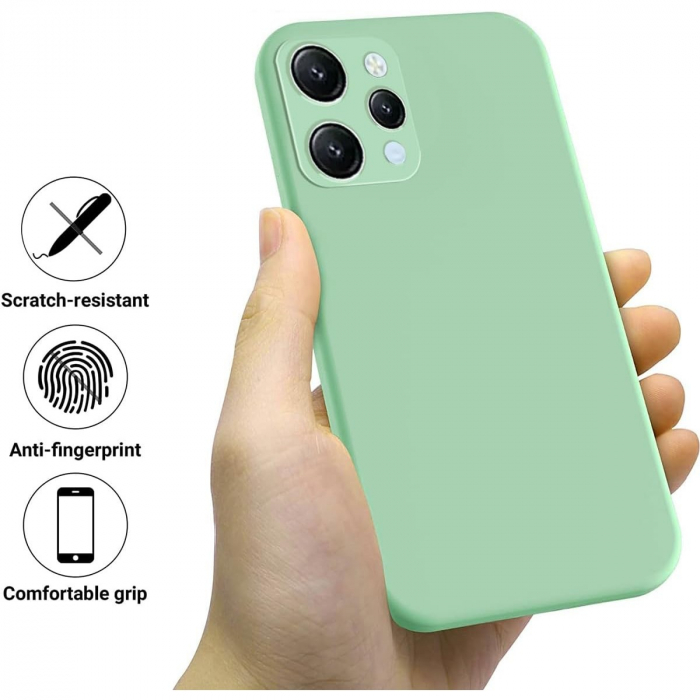 Husa de Protectie Matte TPU, Flippy, pentru Xiaomi Redmi 12, Protectie Camera, Antisoc, Antizgariere, Antialunecare, Acoperire Completa, Verde [5]