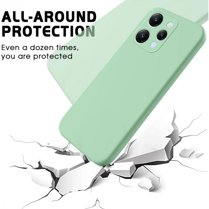 Husa de Protectie Matte TPU, Flippy, pentru Xiaomi Redmi 12, Protectie Camera, Antisoc, Antizgariere, Antialunecare, Acoperire Completa, Verde [3]