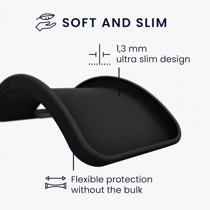 Husa de Protectie Matte TPU, Flippy, pentru Xiaomi Redmi 13C, Protectie Camera, Antisoc, Antizgariere, Antialunecare, Acoperire Completa, Negru [5]